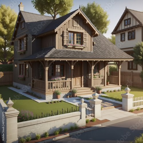 European style house. Gener...