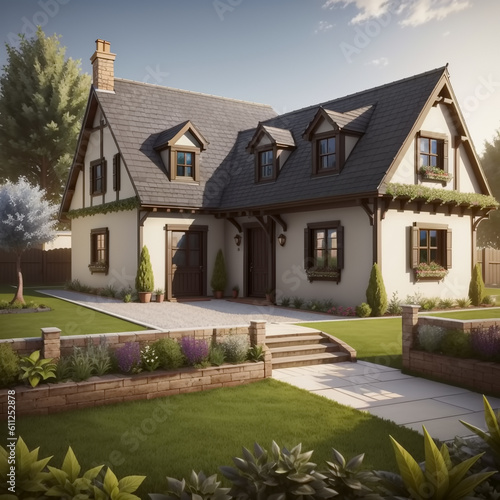 European style house. Gener...