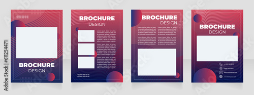 Learn digital art blank brochure layout design. Modern visual creation. Vertical poster template set with empty copy space for text. Premade corporate reports collection. Editable flyer paper pages