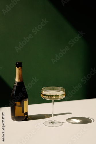 Champagne in margarita glass photo