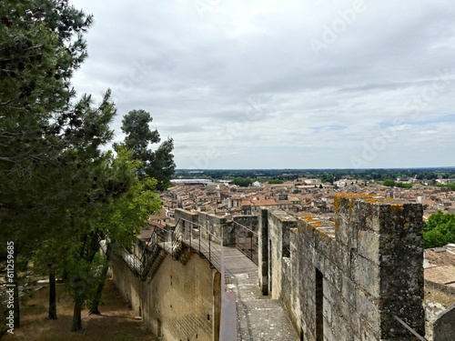 Beaucaire, May 2023 : Visit of the magnificent city of Beaucaire in Provence- View on the city 