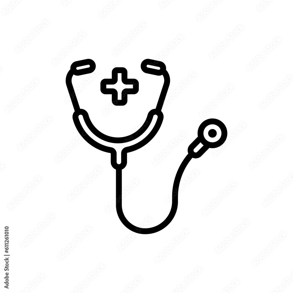stethoscope sign symbol vector stethoscope sign symbol vector
