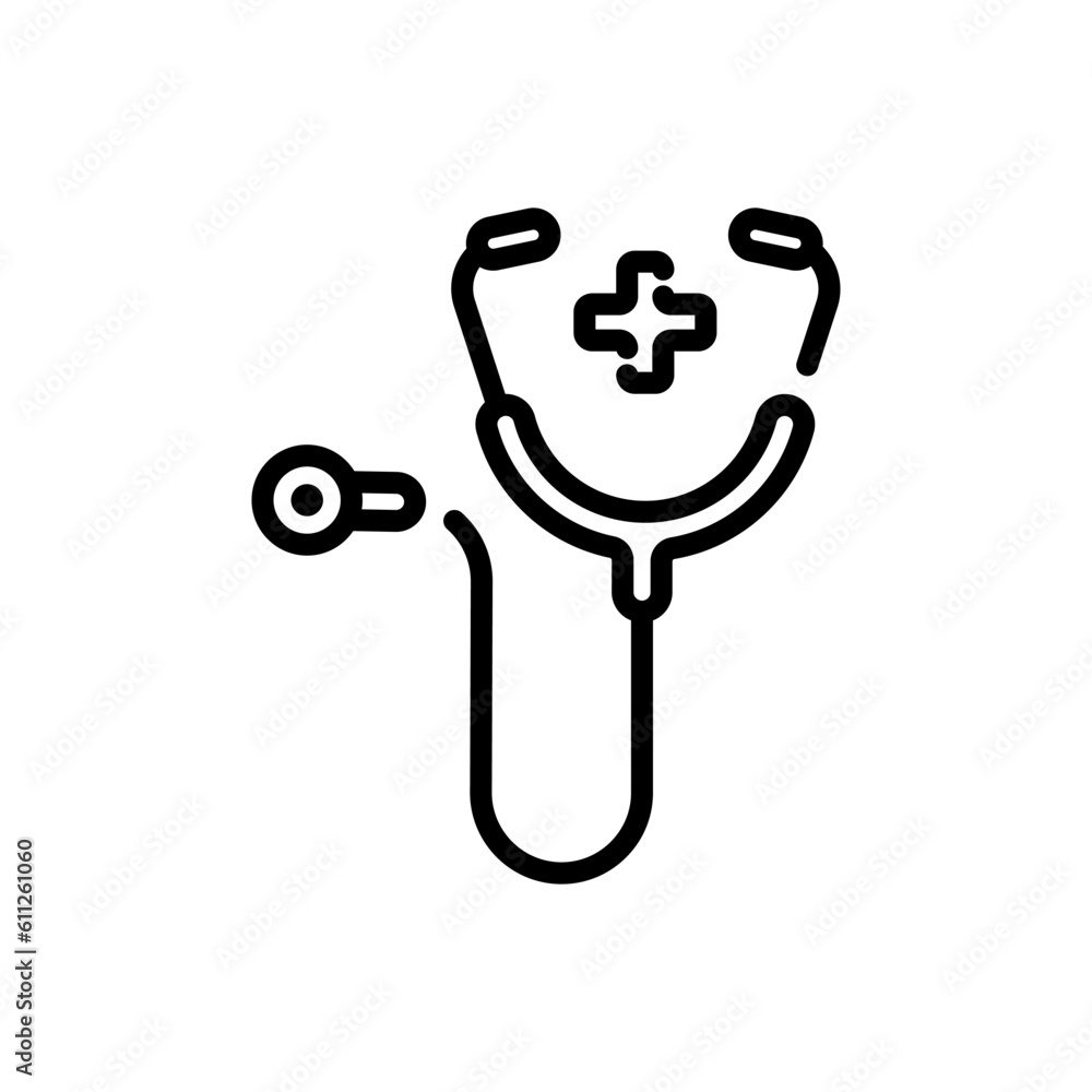 stethoscope sign symbol vector stethoscope sign symbol vector