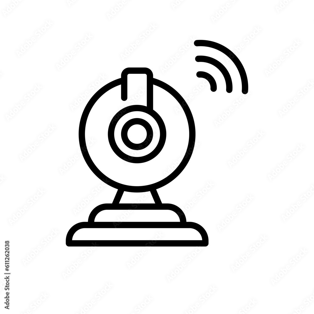 communication webcam sign symbol vector communication webcam sign symbol vector