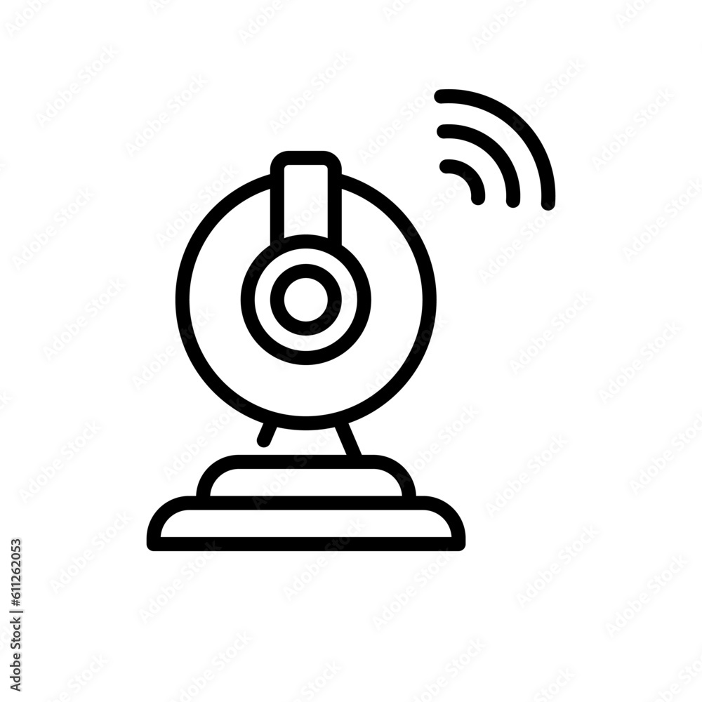 communication webcam sign symbol vector communication webcam sign symbol vector