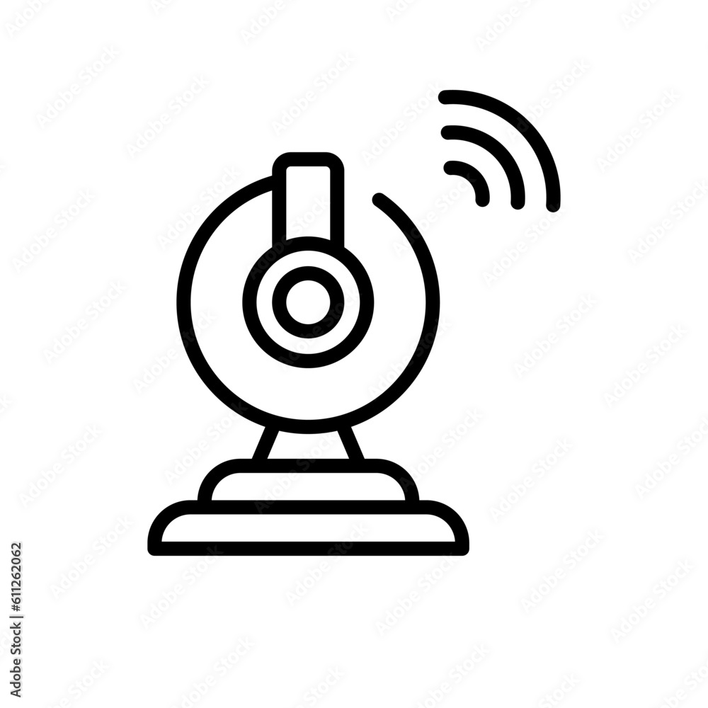 communication webcam sign symbol vector communication webcam sign symbol vector