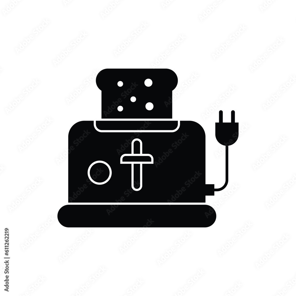 Fototapeta premium Toaster Icon design. isolated on white background. vector illustration