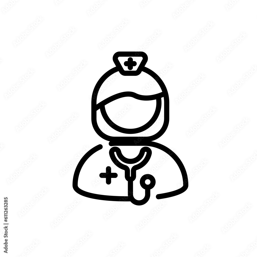 nurse sign symbol vector