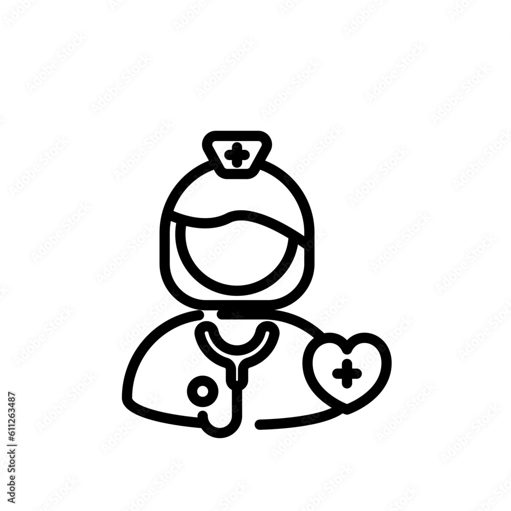 nurse sign symbol vector nurse sign symbol vector