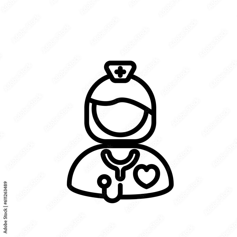 nurse sign symbol vector nurse sign symbol vector
