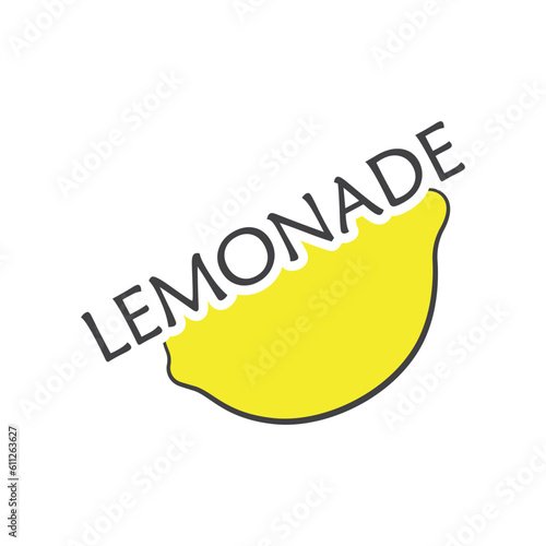 Citrus flat vector icon. Lemon, orange flat vector icon, brand company