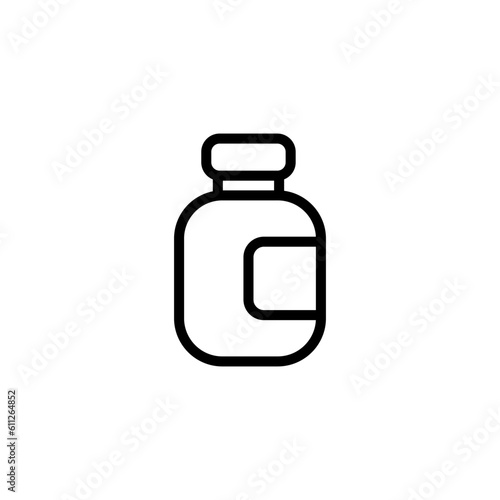 medicine bottle sign symbol vector