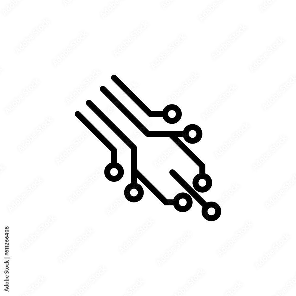 circuit sign symbol vector circuit sign symbol vector