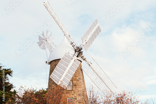 Wide shot of Callington Mill in Oatlands, Tasmania, Australia photo