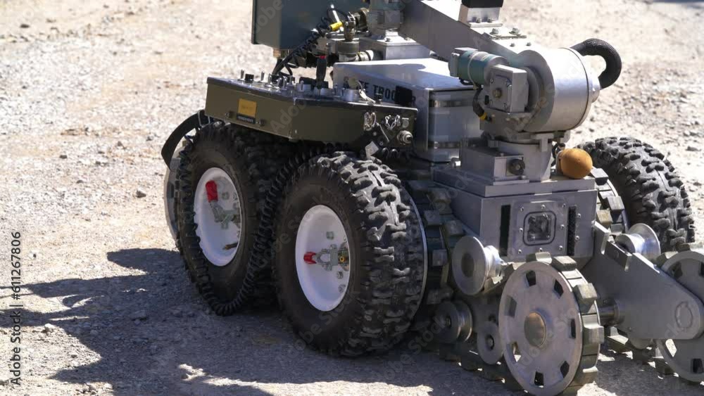 Bomb diffusal robot enjoying the sunshine Bomb diffusal robot enjoying the sunshine