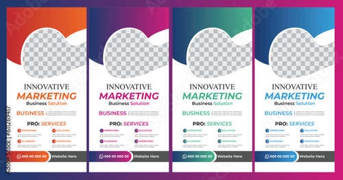 Modern Business Roll Up Banner Design