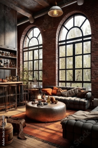 Photo of Modern House Boasting Industrial Loft Influences.