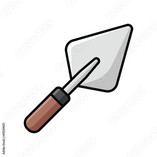 trowel icon vector design template in white background