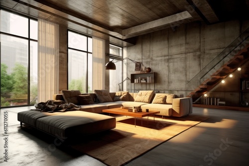 Sophisticated Loft Detailing  Modern Industrial Chic.....