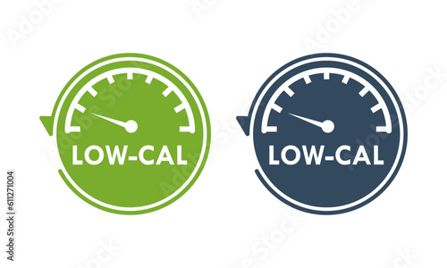 Low calories design logo template illustration