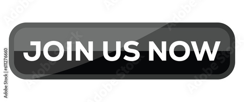 Join Now Button, Join Now Badge, Join Now Label Vector Illustration With 3D Glossy Style, Push Button, Realistic, Shiny Button, Banner Illustration