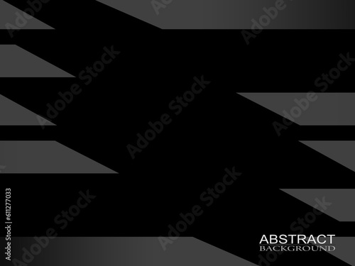 Latar belakang geometris abstrak hitam. Konsep bentuk modern. photo