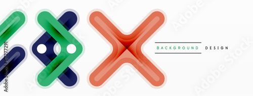 Minimal geometric background cross line. Design for wallpaper, banner, background, landing page, wall art, invitation, prints, posters