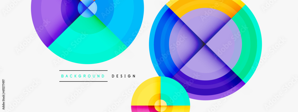 Circle pattern background. Abstract backgrounds bundle for wallpaper, banner, background, landing page, wall art, invitation, prints, posters