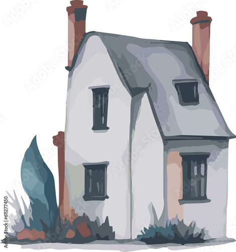 House watercolor