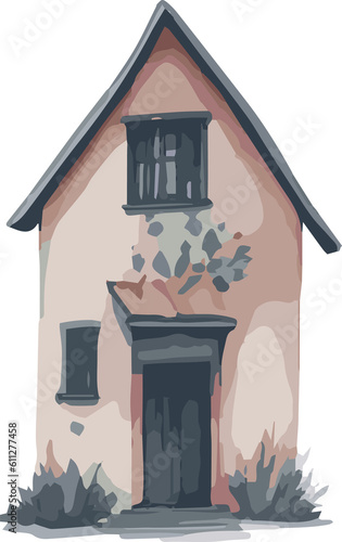 House watercolor