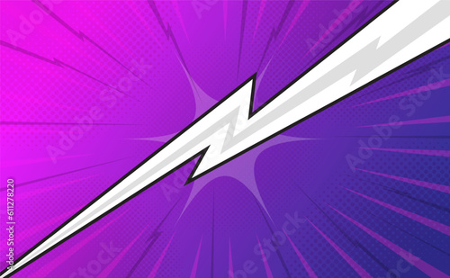Purple strip comic abstract background design