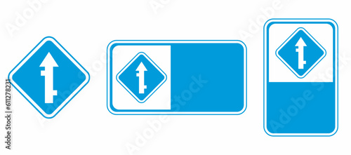 Free Download vector intersection traffic signs and templates - GFXLoad