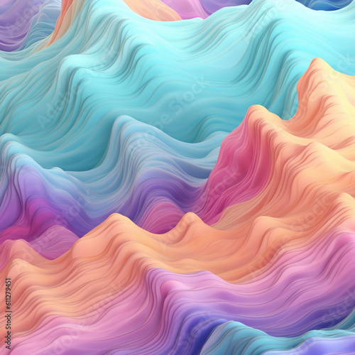 Pastel color background. Abstract rainbow gradient texture with Generative Ai. 