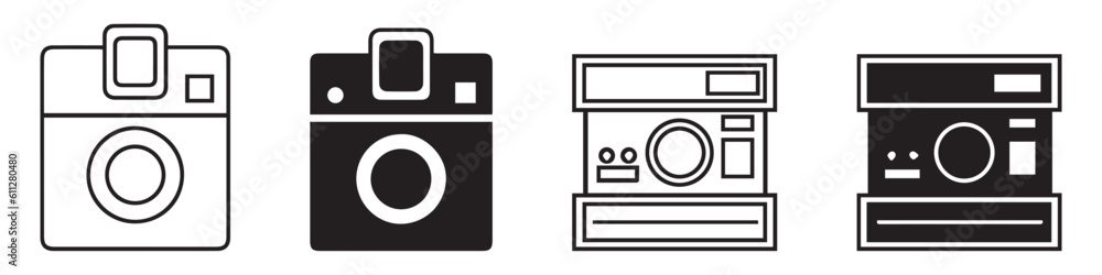 Photo camera icons set. Camera in flat style for photography isolated on white background. Vector illustration.EPS 10 Photo camera icons set. Camera in flat style for photography isolated on white background. Vector illustration.EPS 10