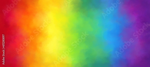 Panel kuchenny z motywem Rainbow stripes - abstract watercolor background