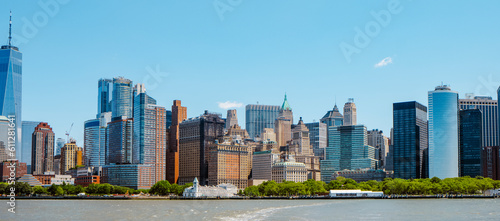 Fototapeta Naklejka Na Ścianę i Meble -  Financial District of NYC, banner format
