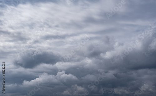 Fototapeta Naklejka Na Ścianę i Meble -  dramatic sky and gray clouds before the storm