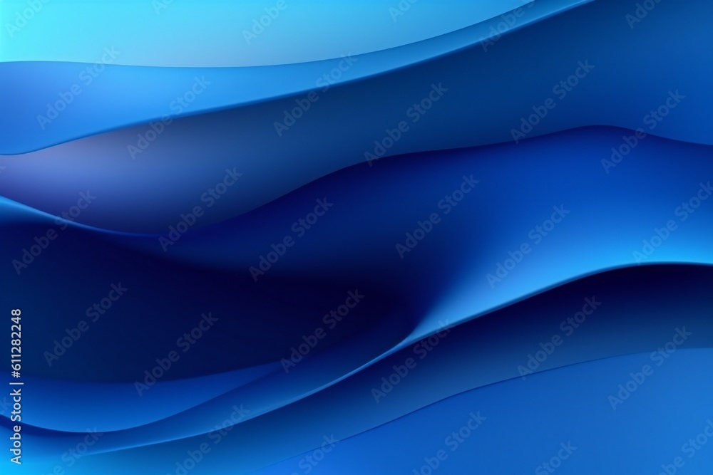 Fototapeta premium Dynamic waves flow background for business presentation design Generative AI