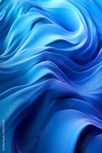 Dynamic waves flow background for business presentation design Generative AI