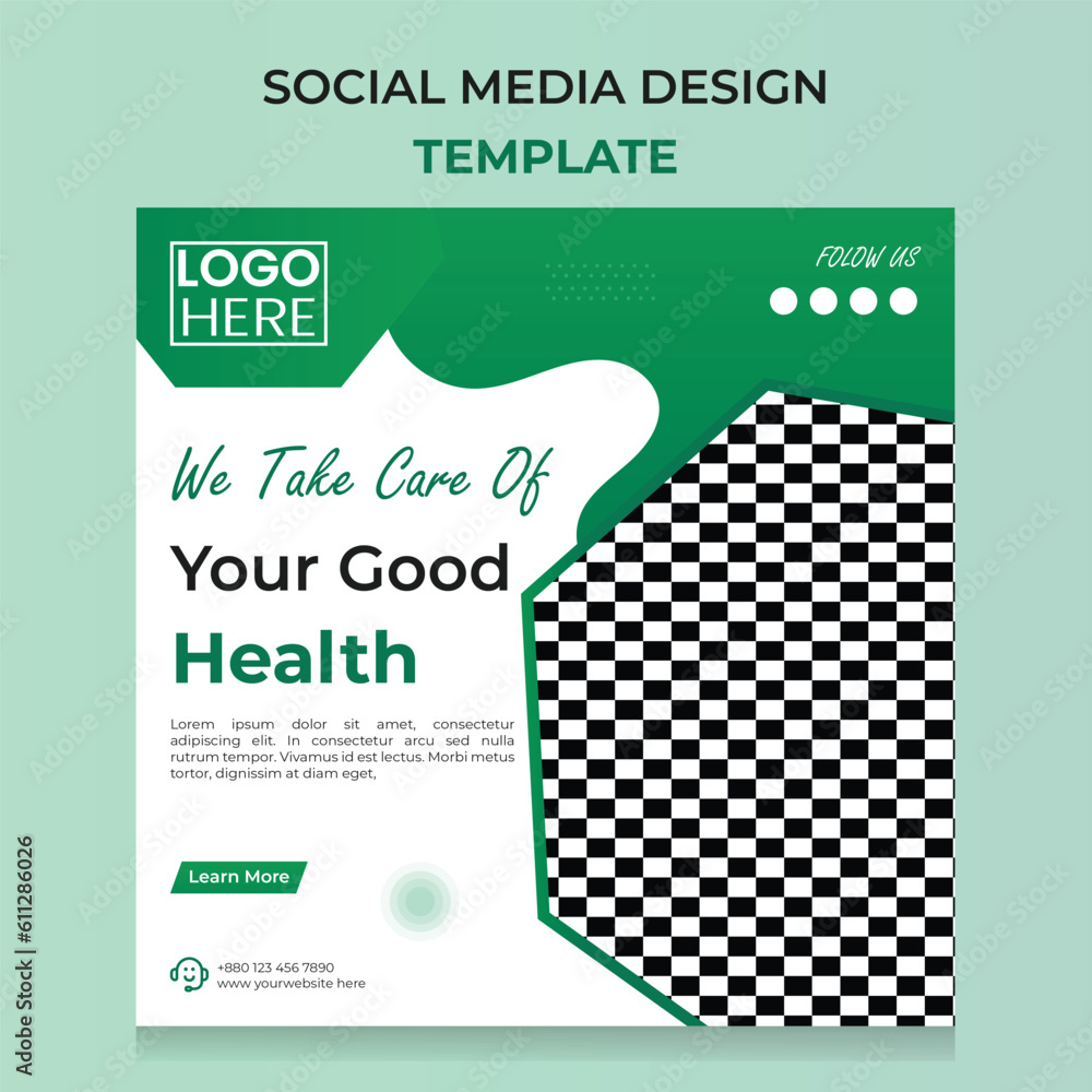 medical healthcare social media post design for hospital clinic and doctor banner template medical healthcare social media post design for hospital clinic and doctor banner template