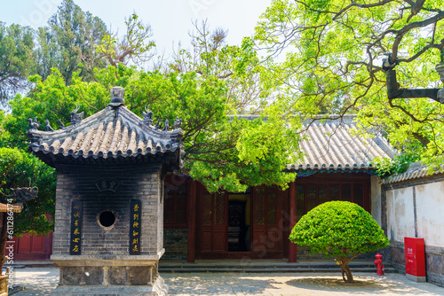 Summer scenery of Shandong Yantai Penglai Pavilion scenic area, Tianhou Palace photo