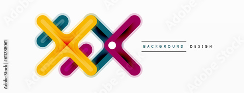 Cross line background minimal geometric template. Design for wallpaper, banner, background, landing page, wall art, invitation, prints, posters