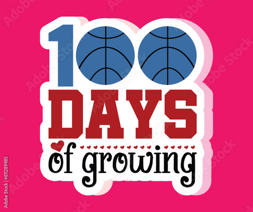 100 days of school stacker svg