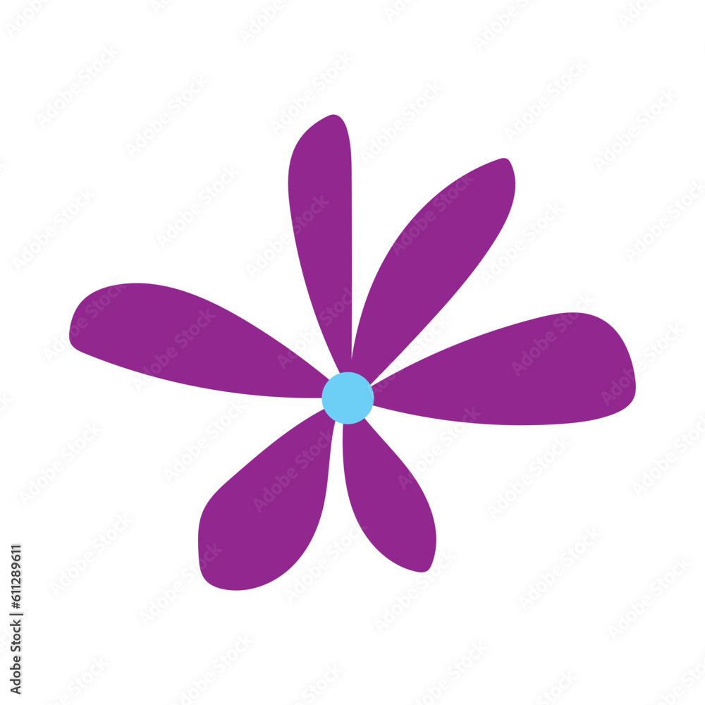 purle flower isolated on white background purle flower isolated on white background