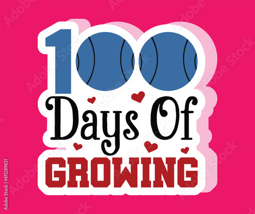 100 days of school stacker svg