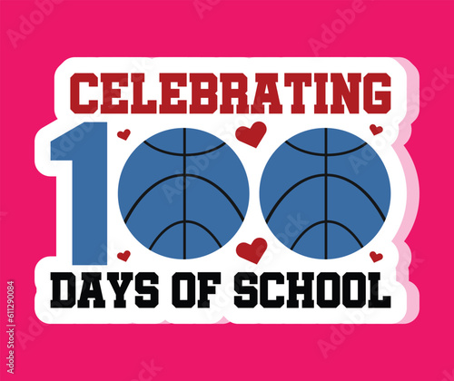 100 days of school stacker svg