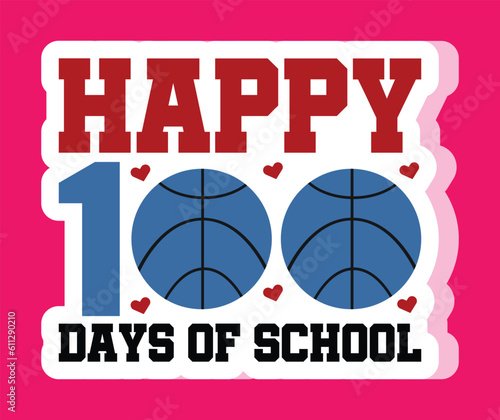 100 days of school stacker svg
