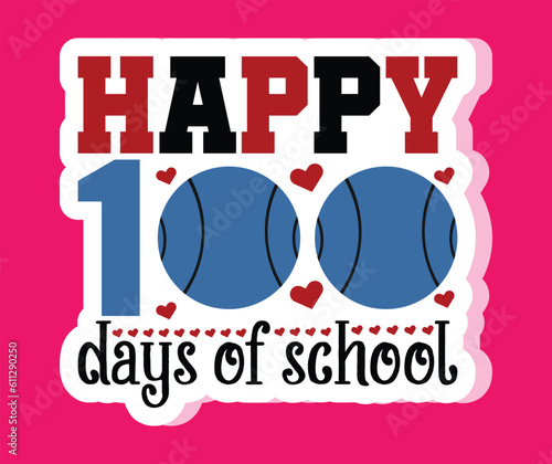 100 days of school stacker svg