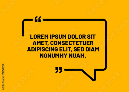 3D bubble testimonial banner, quote, infographic. Social media post template designs for quotes. Empty speech bubbles, quote bubbles and text box. Vector Illustration EPS10.