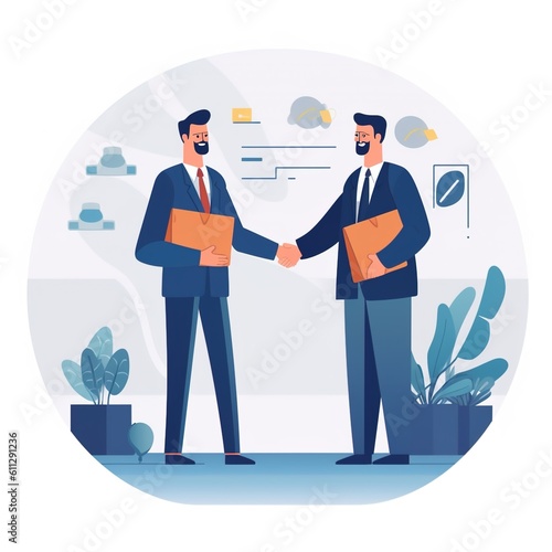 Vector illustration concept of business, time management, planning, meeting.VECTOR
